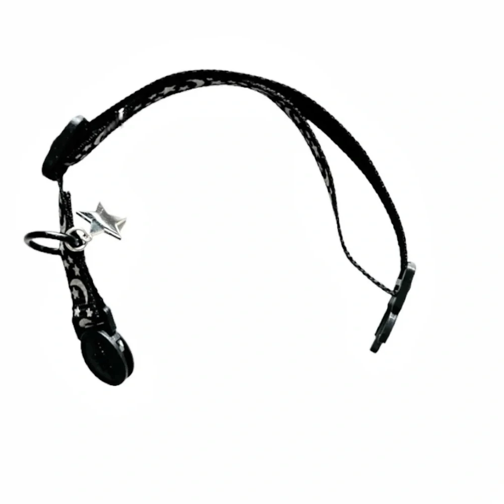 Whisker City Moon & Stars Black & White Reflective Cat Collar